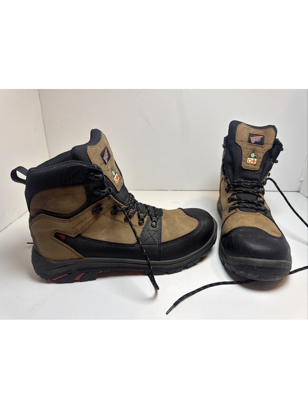 RED WING Tradesman 3519 Size 14 D Safety Toe Waterproof Men Work Boots MSRP $264